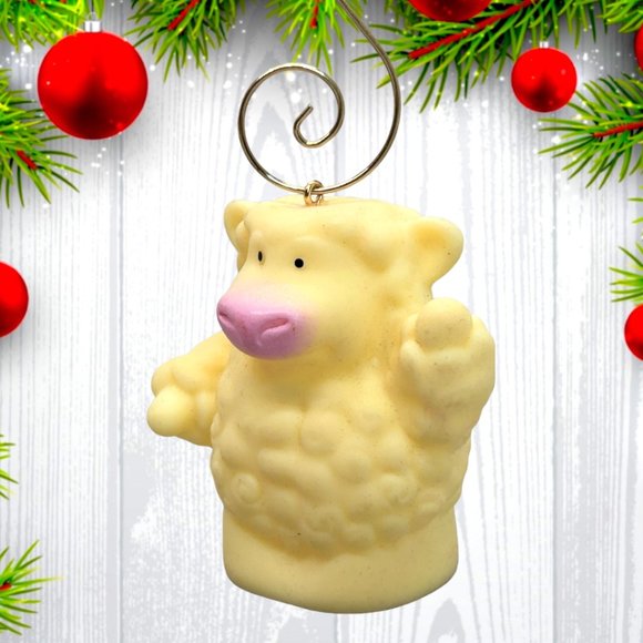 Tomy Animal Sheep Lamb 2.25" ONE OF A KIND Christmas Tree Ornament - Picture 3 of 3